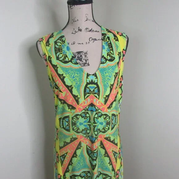 Madison Dress M Sleeveless Bright Print - Picture 6 of 12